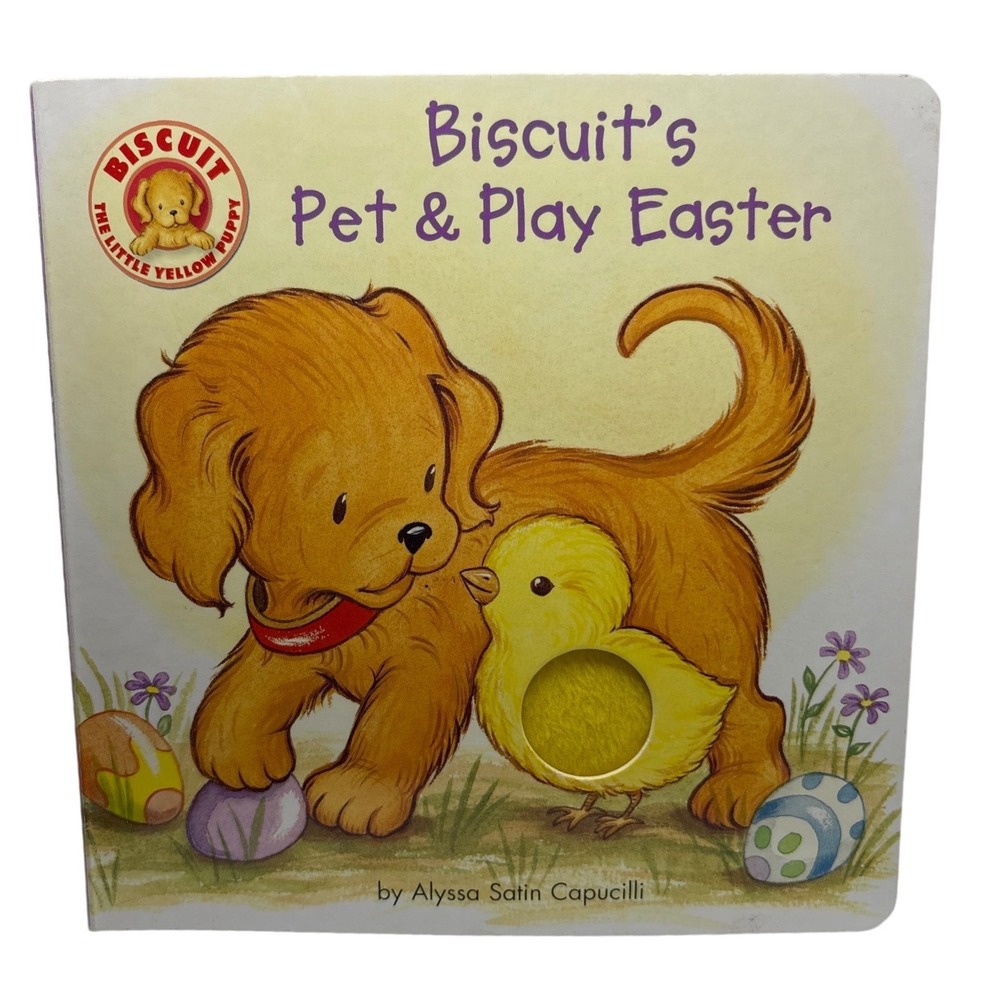 Biscuits Pet and Play Easter Board Book Alyssa Satin Capucilli Touch‎ and Feel